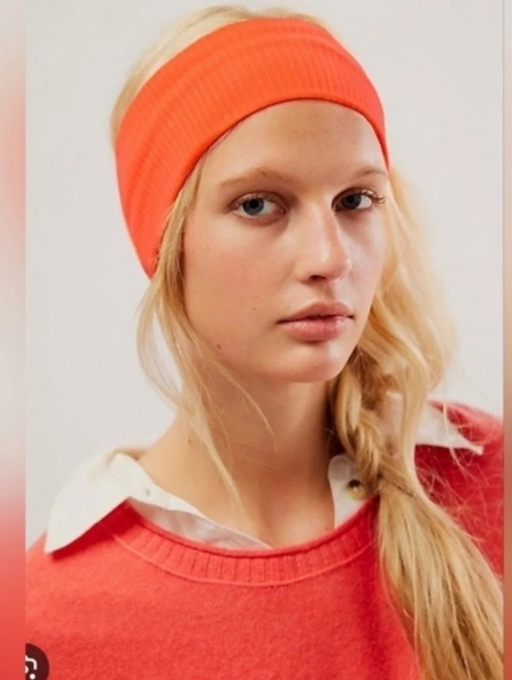 Free People DISCONTINUED Neon Orange Headband NWT